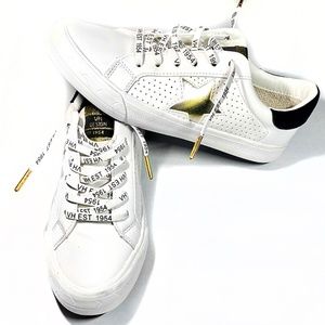 Vintage Havana Gail Gold Star White Sneakers